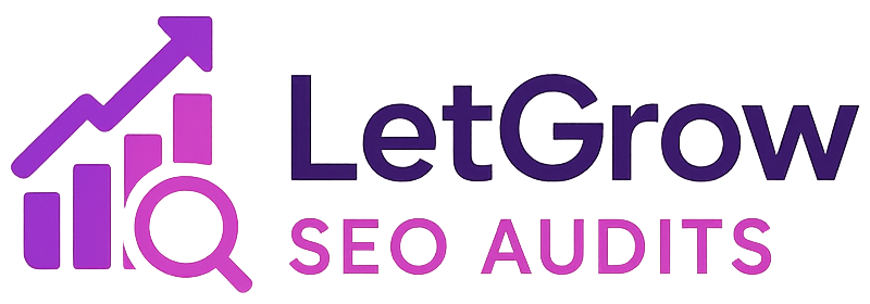 Logo LetGrow na czarnym tle